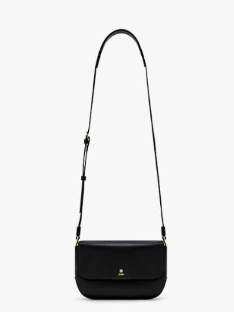 Nwt Jw Pei Debby Flap Crossbody Black Vegan Leather Gold Hardware